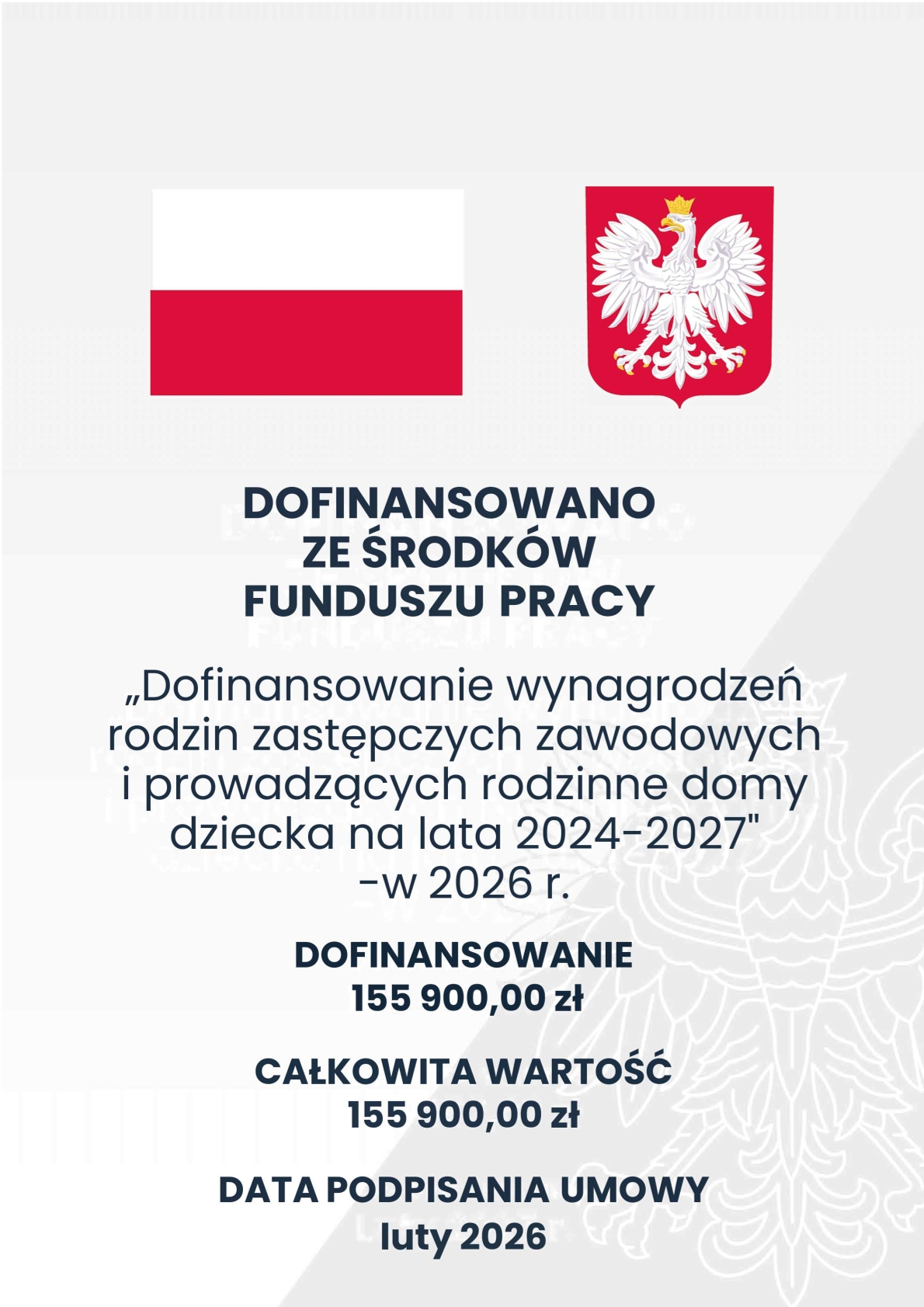 Ilustracja do informacji: "Dofinansowanie wynagrodzeń rodzin zastępczych zawodowych i prowadzących rodzinne domy dziecka na lata 2024-2027" w 2026 r.